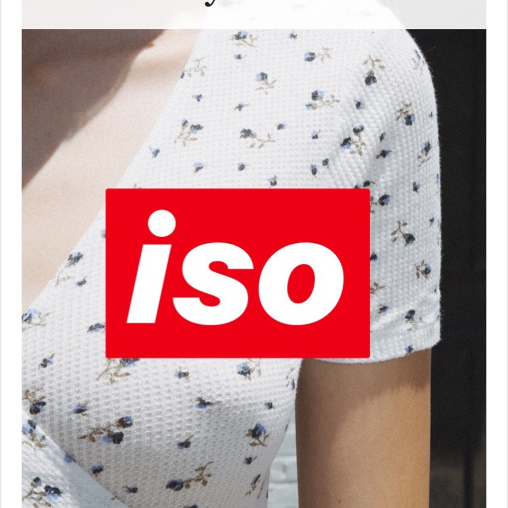 iso! rae wrap top!